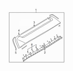 Mazda 3  Spoiler assy | Mazda OEM Part Number BP4K-51-960D-08
