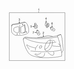 Mazda 3 Left Tail lamp assy | Mazda OEM Part Number BAN7-51-160B