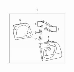 Mazda 3 Left Lens & housing bracket | Mazda OEM Part Number BN8V-51-3K7