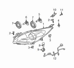 Mazda 3 Left Repair bracket | Mazda OEM Part Number BBY4-51-0B7