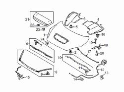 Mazda 3 Left Hood bumper | Mazda OEM Part Number GJ6A-56-786A