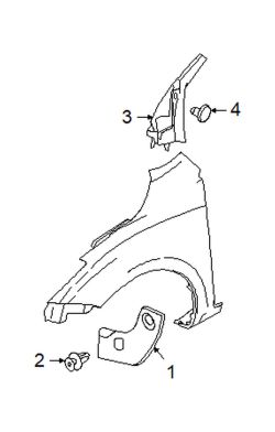 Mazda 3 Right Stone guard | Mazda OEM Part Number BBM4-50-4P1