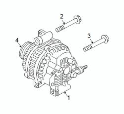 Mazda 3  Alternator | Mazda OEM Part Number LF8J-18-300R-00