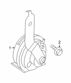 Mazda 3  Horn | Mazda OEM Part Number BBY1-66-78Y