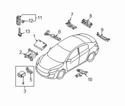 Mazda 3  Receiver | Mazda OEM Part Number BBM2-67-5RZA