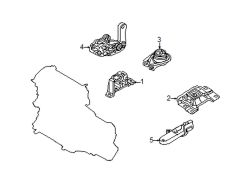 Mazda 3  Upper bracket | Mazda OEM Part Number BP4S-39-010E
