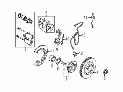 Mazda 3 Left Rotor | Mazda OEM Part Number C24Y-33-25XD