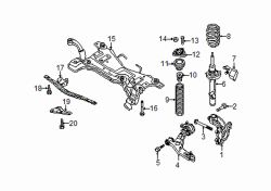 Mazda 3 Left Strut | Mazda OEM Part Number BBM2-34-900C