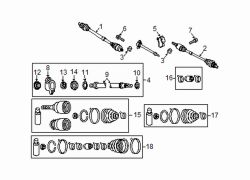 Mazda 3 Left Axle assy | Mazda OEM Part Number GG61-25-600A