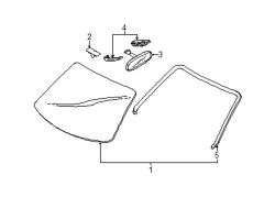 Mazda 3  Windshield | Mazda OEM Part Number BBM5-63-900E