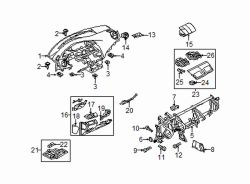 Mazda 3  Center panel | Mazda OEM Part Number BBM4-55-320A