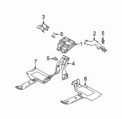 Mazda 3 Right Heater duct | Mazda OEM Part Number BBM4-61-157A