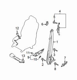 Mazda 3 Left Mount bolt | Mazda OEM Part Number 9947-90-616