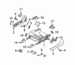 Mazda 3 Right Holder | Mazda OEM Part Number BP4K-88-055