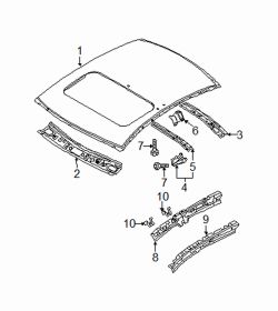Mazda 3 Right Connector plate | Mazda OEM Part Number BBM4-70-667