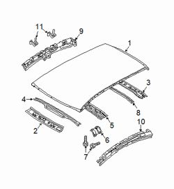 Mazda 3  Center reinf | Mazda OEM Part Number BBM4-70-66X
