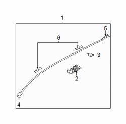 Mazda 3 Left Roof molding clip | Mazda OEM Part Number GJYA-50-629
