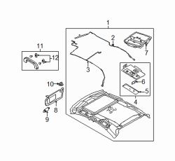Mazda 3 Right Assist strap cap | Mazda OEM Part Number GAL1-69-472A-75