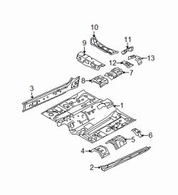 Mazda 3  Center bracket | Mazda OEM Part Number BP4K-53-680