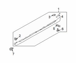 Mazda 3 Right Deflector rivet | Mazda OEM Part Number 9025-84-814