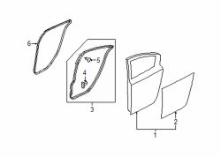 Mazda 3 Right Lower w'strip fastener | Mazda OEM Part Number BC1D-58-762