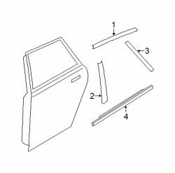 Mazda 3 Left Applique | Mazda OEM Part Number BBN9-50-8W2
