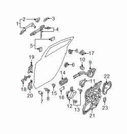 Mazda 3 Left Handle, outside | Mazda OEM Part Number GS1D-73-410H-87