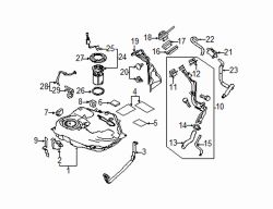 Mazda 3  Filler pipe protector | Mazda OEM Part Number BBM2-42-294