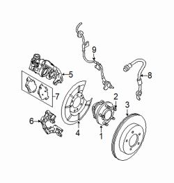 Mazda 3 Right Brake hose | Mazda OEM Part Number BP4L-43-980E