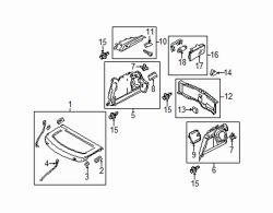 Mazda 3 Left Trunk side trim | Mazda OEM Part Number BBN9-68-870E-04