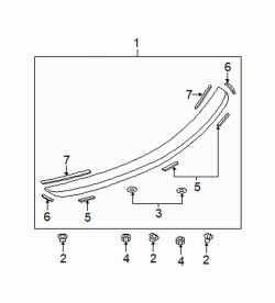Mazda 3  Spoiler assy | Mazda OEM Part Number BBP3-51-960B-74
