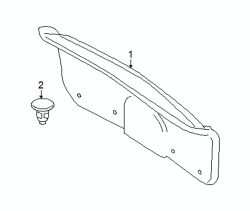 Mazda 3  Trunk lid trim | Mazda OEM Part Number BBM4-68-8W1