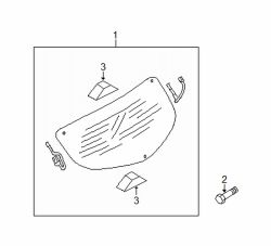 Mazda 3  Lift gate glass | Mazda OEM Part Number BBN9-63-930B