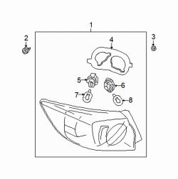Mazda 3 Right Tail lamp assy | Mazda OEM Part Number BBN8-51-150D