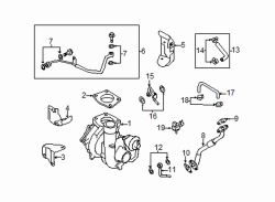 Mazda 3  Turbocharger lower bracket | Mazda OEM Part Number L3K9-13-521A