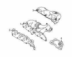 Mazda 3  Exhaust manifold | Mazda OEM Part Number L3M6-13-450