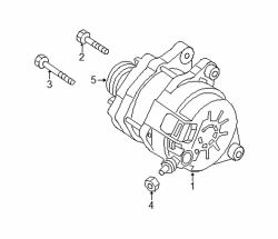 Mazda 3  Alternator upper bolt | Mazda OEM Part Number 9945-01-070