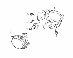 Mazda 3 Left Fog lamp assy | Mazda OEM Part Number TK21-51-690A