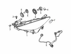Mazda 3 Front Headlight Bulb | Mazda OEM Part Number 0000-11-9005