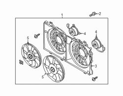 Mazda 3 Front Engine Cooling Fan Shroud | Mazda OEM Part Number PE20-15-210
