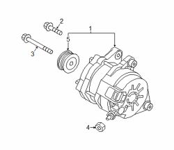 Mazda 3  Alternator Nut | Mazda OEM Part Number 9994-00-800