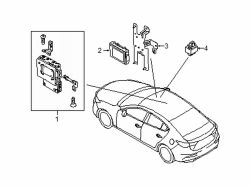 Mazda 3  Navigation Microphone | Mazda OEM Part Number TK81-66-EM0