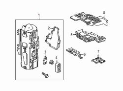 Mazda 3 Right Converter bracket | Mazda OEM Part Number GKH8-67-Z91
