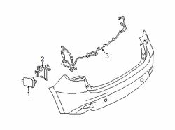 Mazda 3 Right Blind Spot Detection System Warning Sensor Bracket | Mazda OEM Part Number BALA-67-ZP1