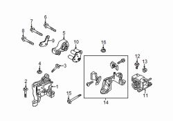 Mazda 3  Trans mount bolt | Mazda OEM Part Number 9YA0-2A-417A
