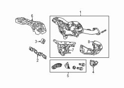 Mazda 3  Mnfd w/converter | Mazda OEM Part Number PEL6-20-50X