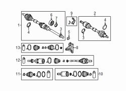 Mazda 3 Right Axle assy | Mazda OEM Part Number FTC4-25-50X