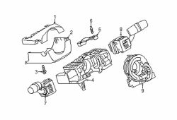 Mazda 3  Steering Column Switch Housing | Mazda OEM Part Number BAYV-67-5S0C