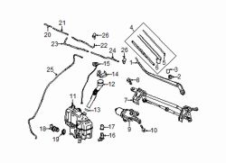 Mazda 3 Right Wiper arm cover | Mazda OEM Part Number BJS7-67-395