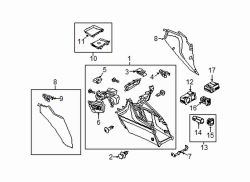 Mazda 3 Front Right Console Panel | Mazda OEM Part Number BHN1-64-230-02